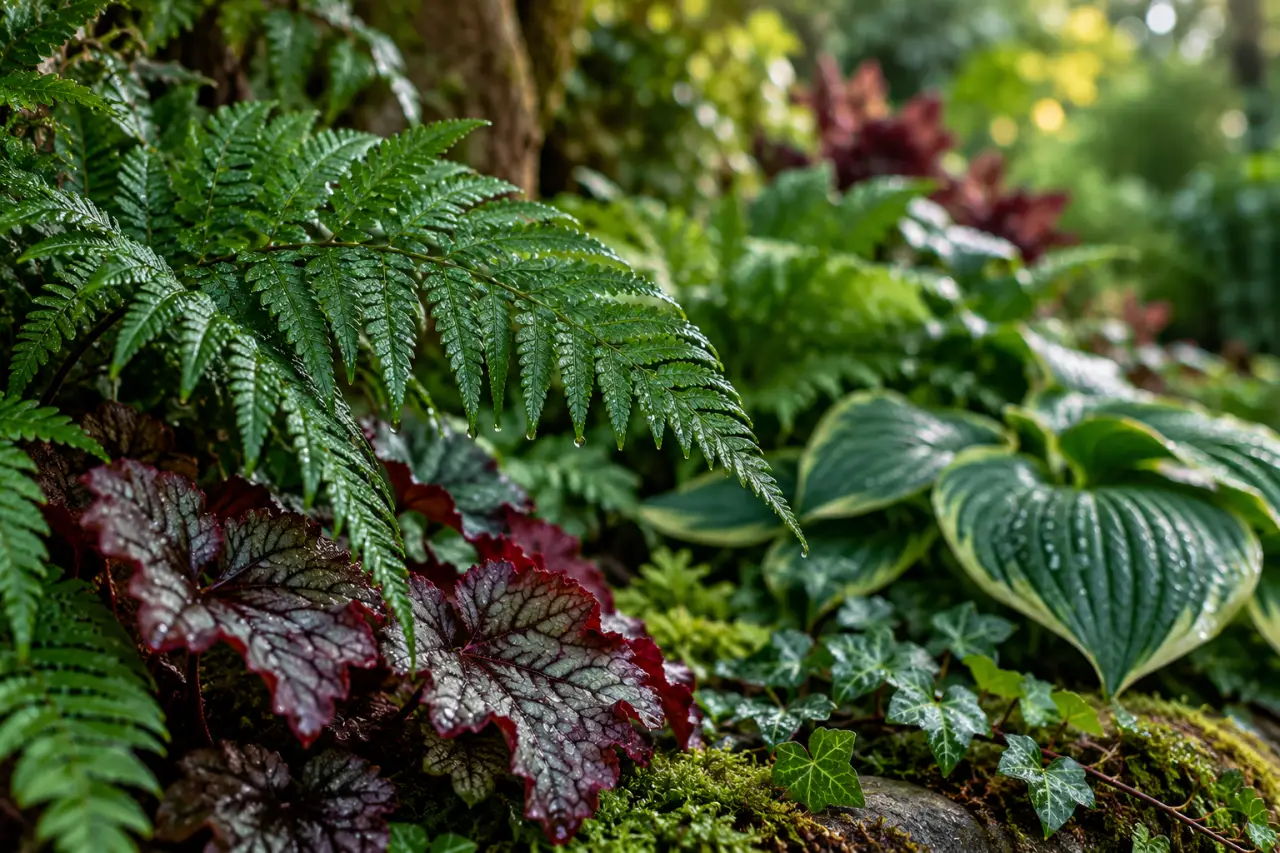 Les plantes persistantes pour l’ombre gardent un massif vivant toute l’année