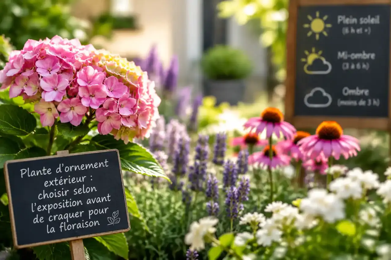 Plante d'ornement extérieur : choisir selon l'exposition avant de craquer pour la floraison