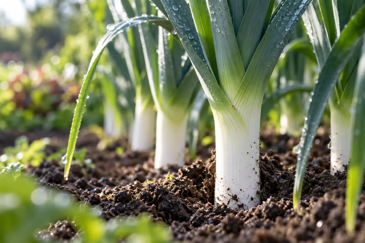 Poireau au potager : des fûts bien blancs et des récoltes de juillet à février