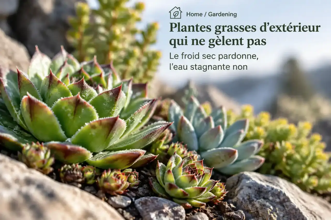 Plantes grasses d'extérieur qui ne gèlent pas : le froid sec pardonne, l'eau stagnante non